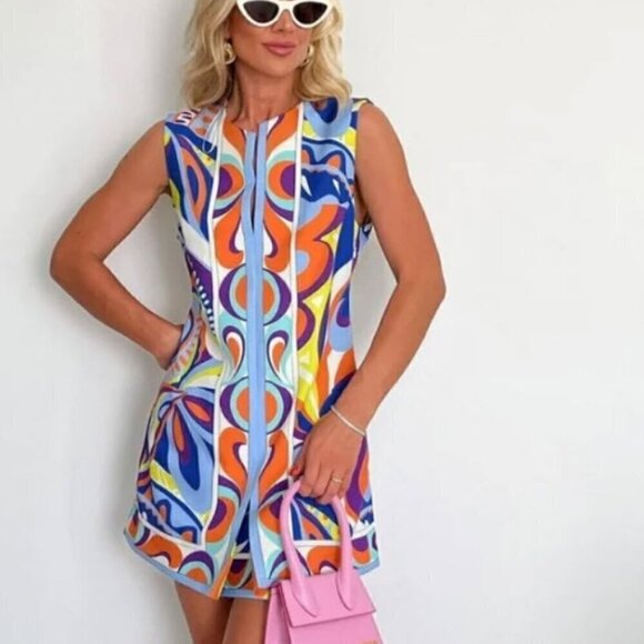NWT Zara Limited Edition Pucci Style Printed Dress Size XSmall Bloggers Favorit - Picture 10 of 12